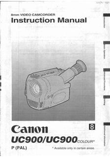 Canon UC 900 manual. Camera Instructions.